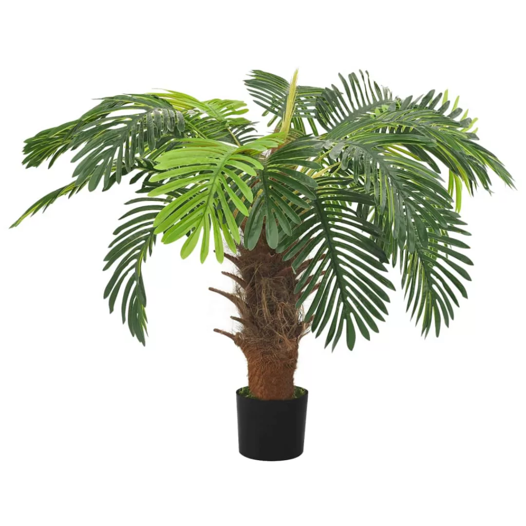 Künstliche Palme Cycas Mit Topf 90 Cm Grün günstig online kaufen