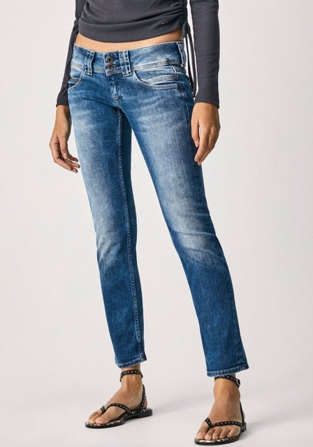 Pepe Jeans Damen Jeans Venus - Regular Fit - Blau - Authentic Rope günstig online kaufen