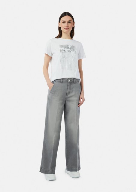 comma casual identity 5-Pocket-Jeans Lässige Wide-Leg-Jeans im Loose Fit Wa günstig online kaufen