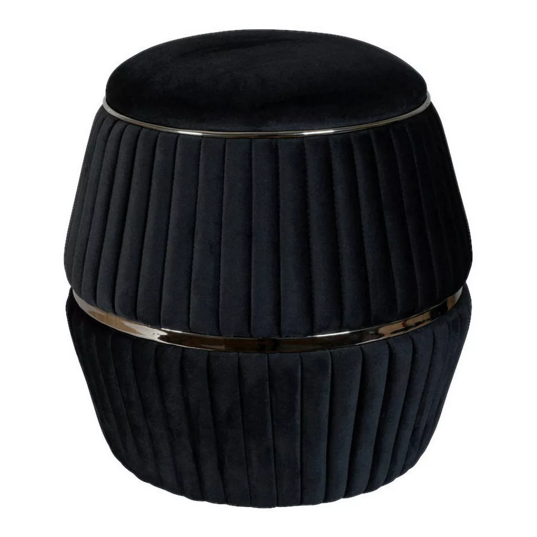 360 Living Hocker Doric 200 schwarz Graphit H/D: ca. 53x51,5 cm günstig online kaufen