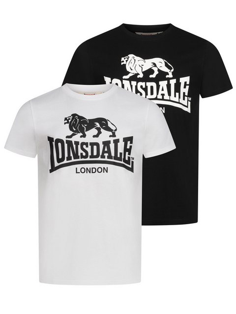 Lonsdale T-Shirt Lonsdale Herren T-Shirt Doppelpack Kelso günstig online kaufen