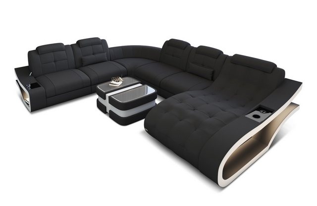 Sofa Dreams Wohnlandschaft Sofa Elegante M XXL Form Stoffsofa Polster Stoff günstig online kaufen