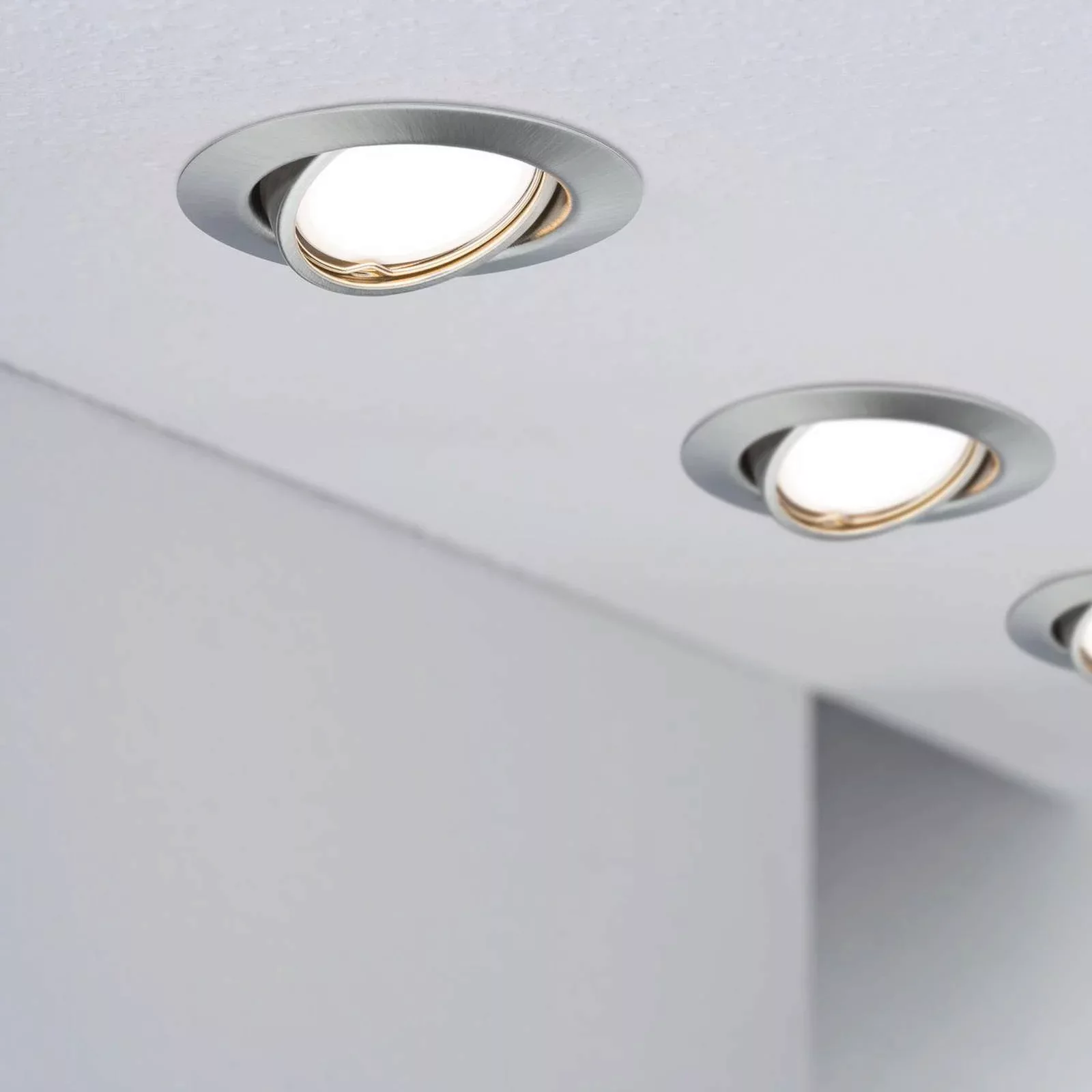 Paulmann Base LED-Einbaustrahler 3er-Set, eisen günstig online kaufen