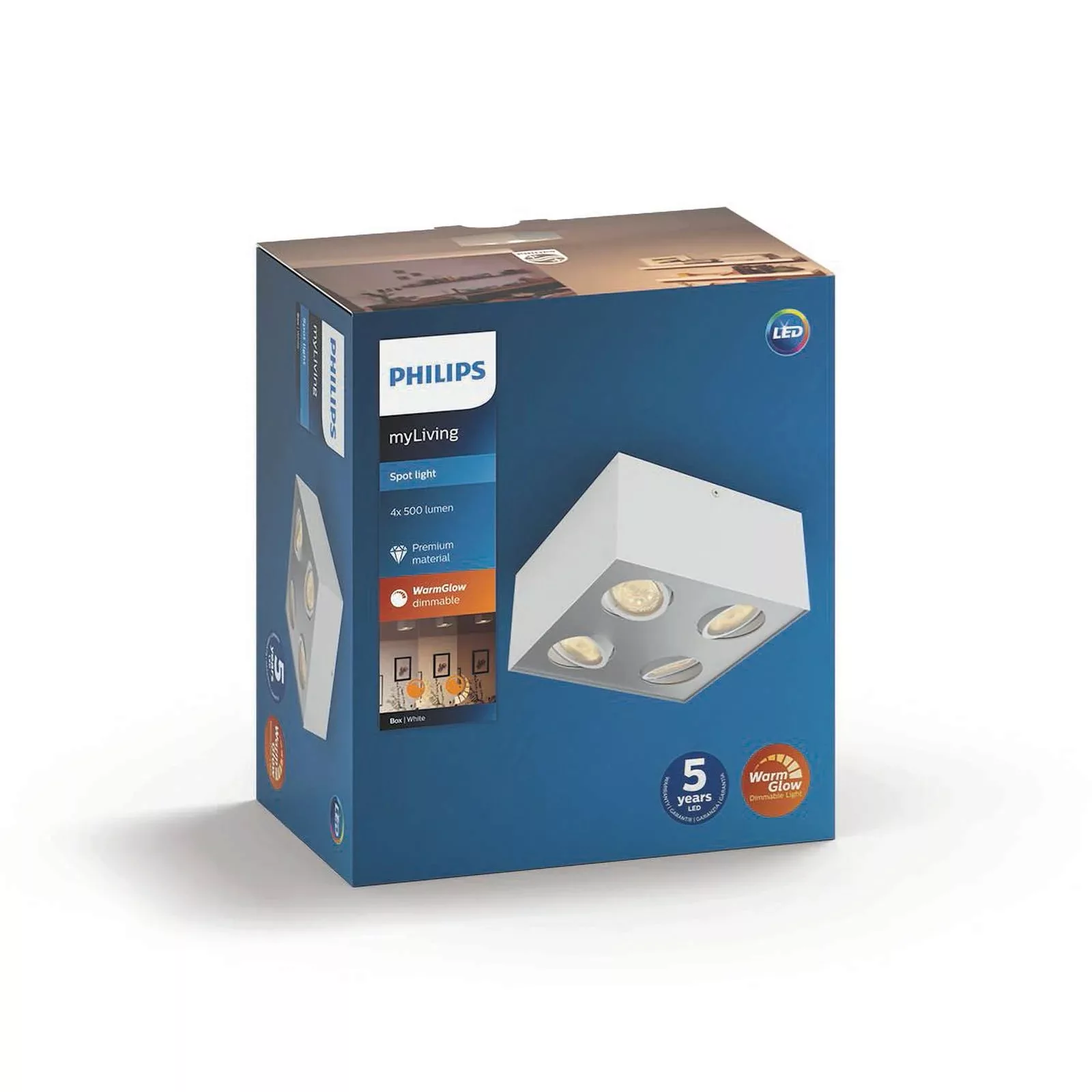 LED Spot Box in Weiß 4x 4,5W 2000lm günstig online kaufen