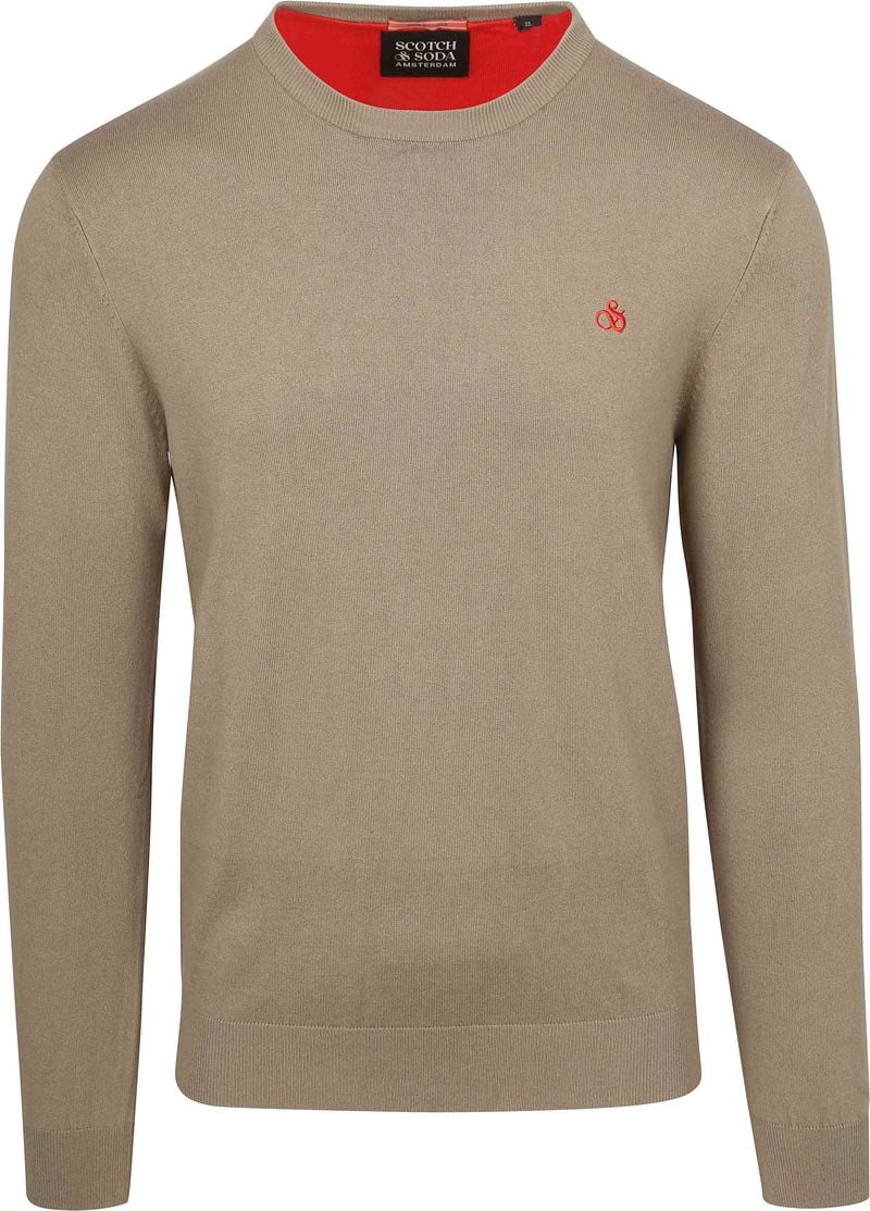 Scotch and Soda Essential Pullover Beige - Größe M günstig online kaufen