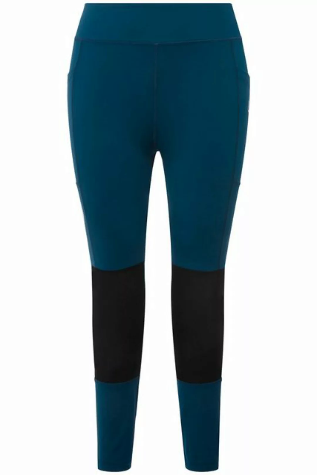 Ulla Popken Lederimitathose Wander-Leggings Zipptasche High Waist Elastikbu günstig online kaufen