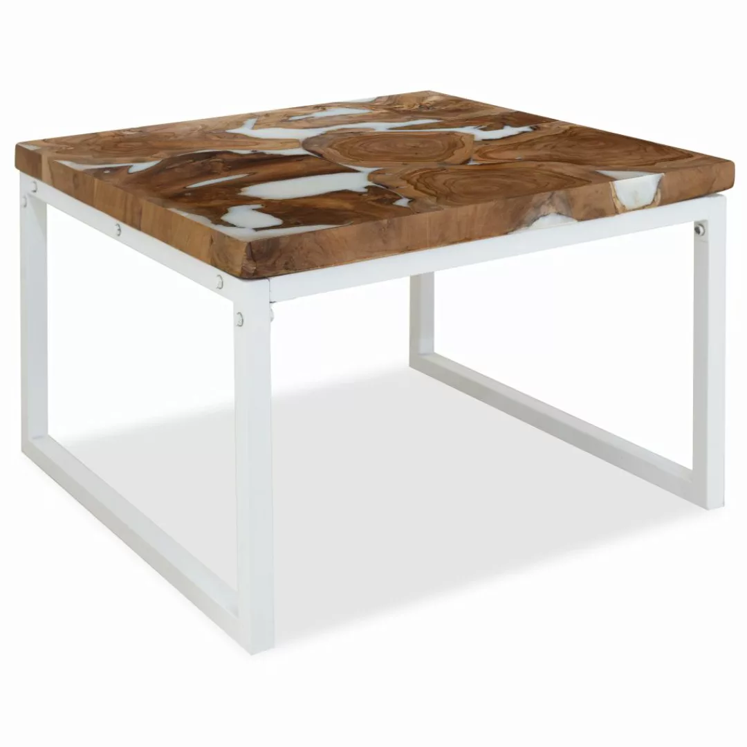 Couchtisch Teak Harz 60 X 60 X 40 Cm günstig online kaufen