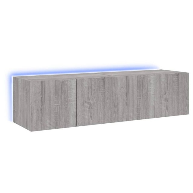 vidaXL TV-Schrank TV-Wandschränke mit LED-Leuchten 2 Stk. Grau Sonoma 60x35 günstig online kaufen