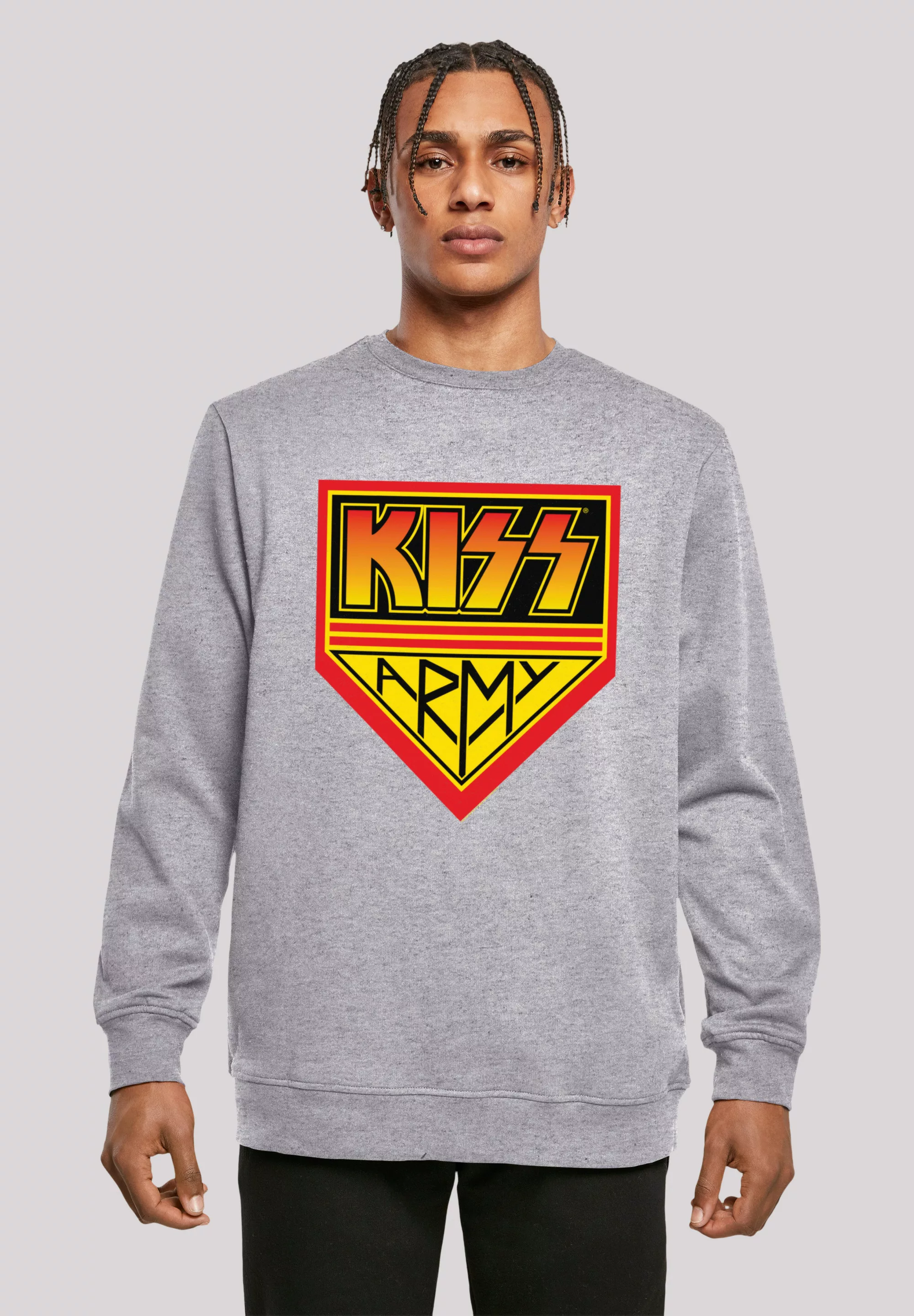 F4NT4STIC Sweatshirt "Kiss Rock Band Army Logo", Premium Qualität, Musik, B günstig online kaufen