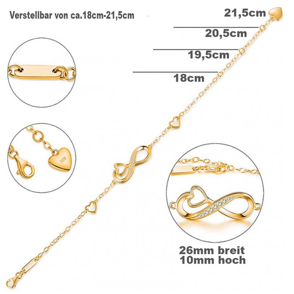 Limana Armband verstellbar 925 Silber Gold günstig online kaufen