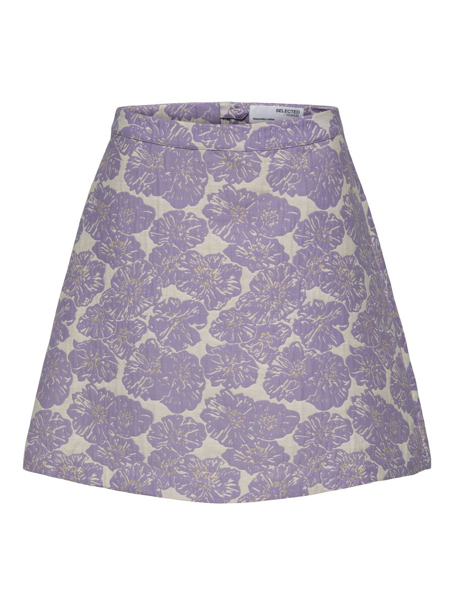 SELECTED High Waist Minirock Damen Violett günstig online kaufen