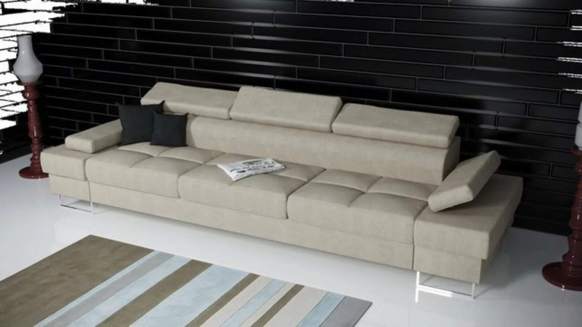 Xlmoebel Sofa Viersitzer Sofagarnitur mit Polsterung und modernem Design au günstig online kaufen