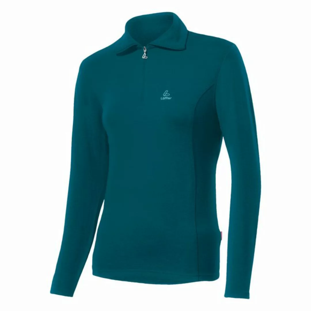 Löffler Langarmshirt W MIDLAYER TURTLE TRANSTEX - BLUE CORAL günstig online kaufen