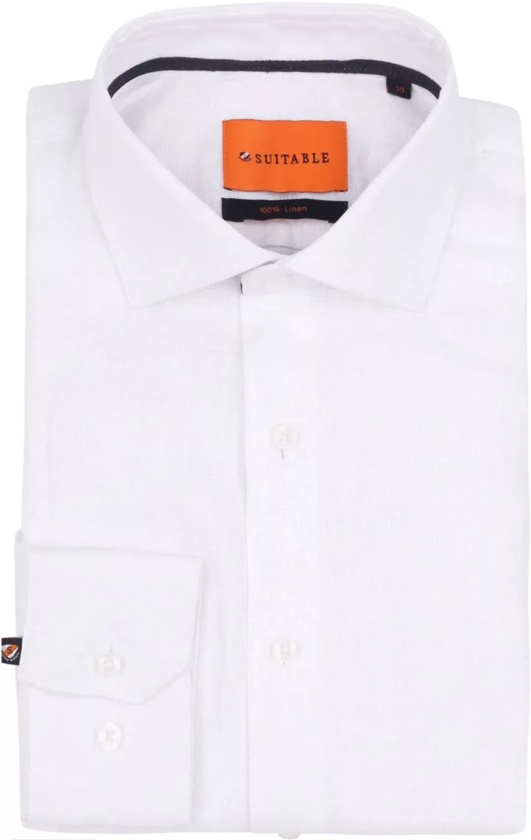 Suitable Hemd Leinen Weiß - Größe 42 günstig online kaufen