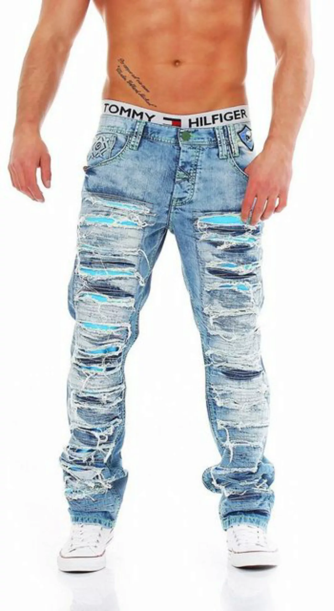 Cipo & Baxx Regular-fit-Jeans Cipo & Baxx CD-610 Regular Fit Herren Jeans günstig online kaufen