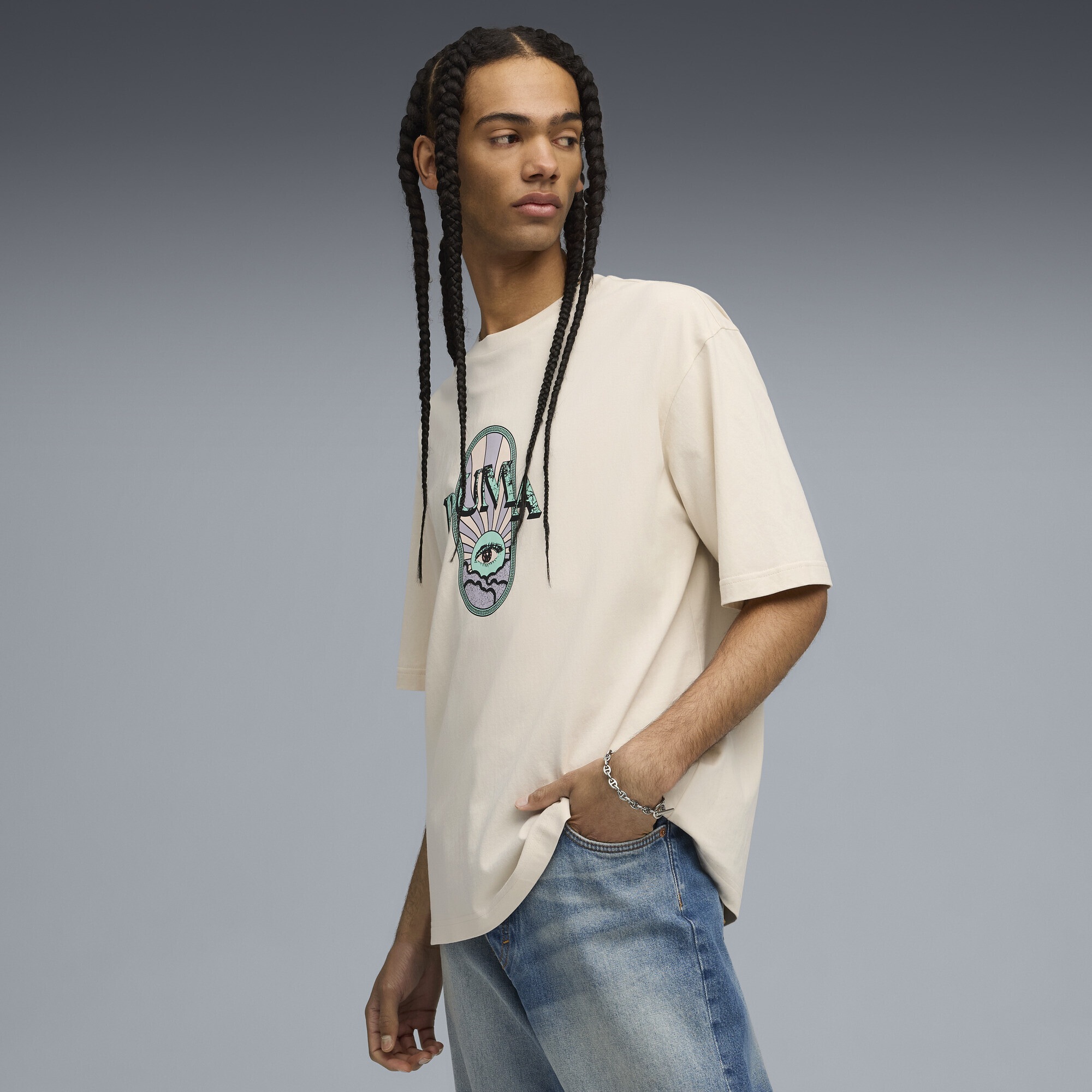 PUMA T-Shirt "Graphic PUMA Fest Boxy T-Shirt Herren" günstig online kaufen