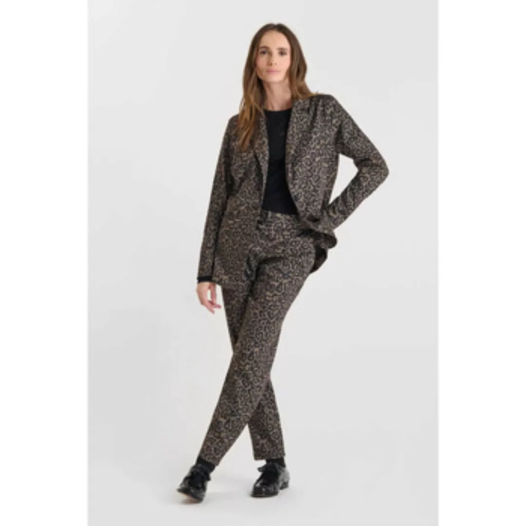 Le Temps des Cerises  Hosen Hose gerade LEOPA günstig online kaufen