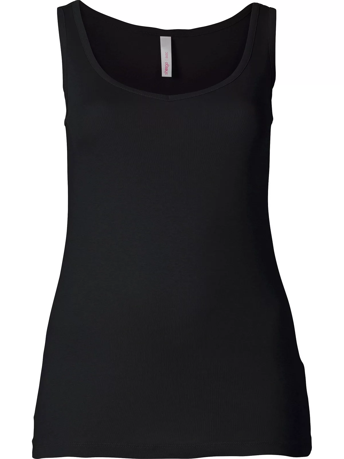 Sheego Tanktop Große Größen fein gerippte Shirtware günstig online kaufen