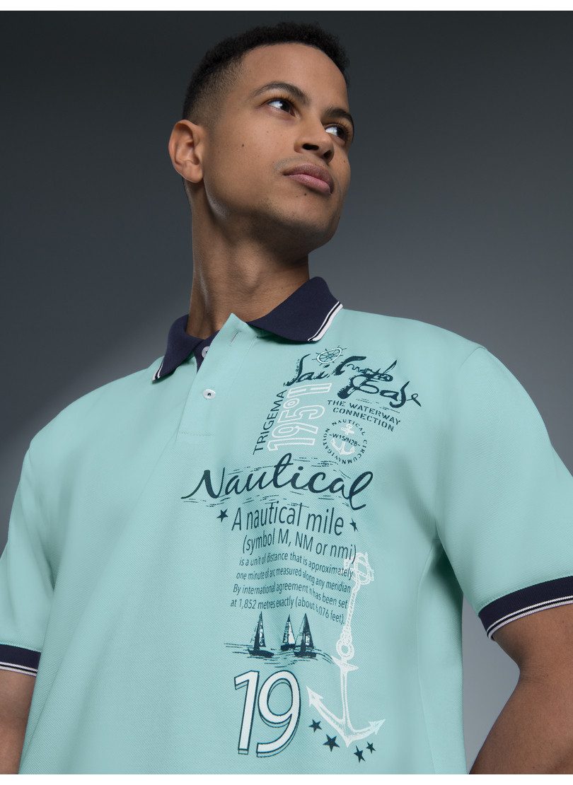 Trigema Poloshirt "TRIGEMA Poloshirt mit maritimem Printmotiv", (1 tlg.) günstig online kaufen