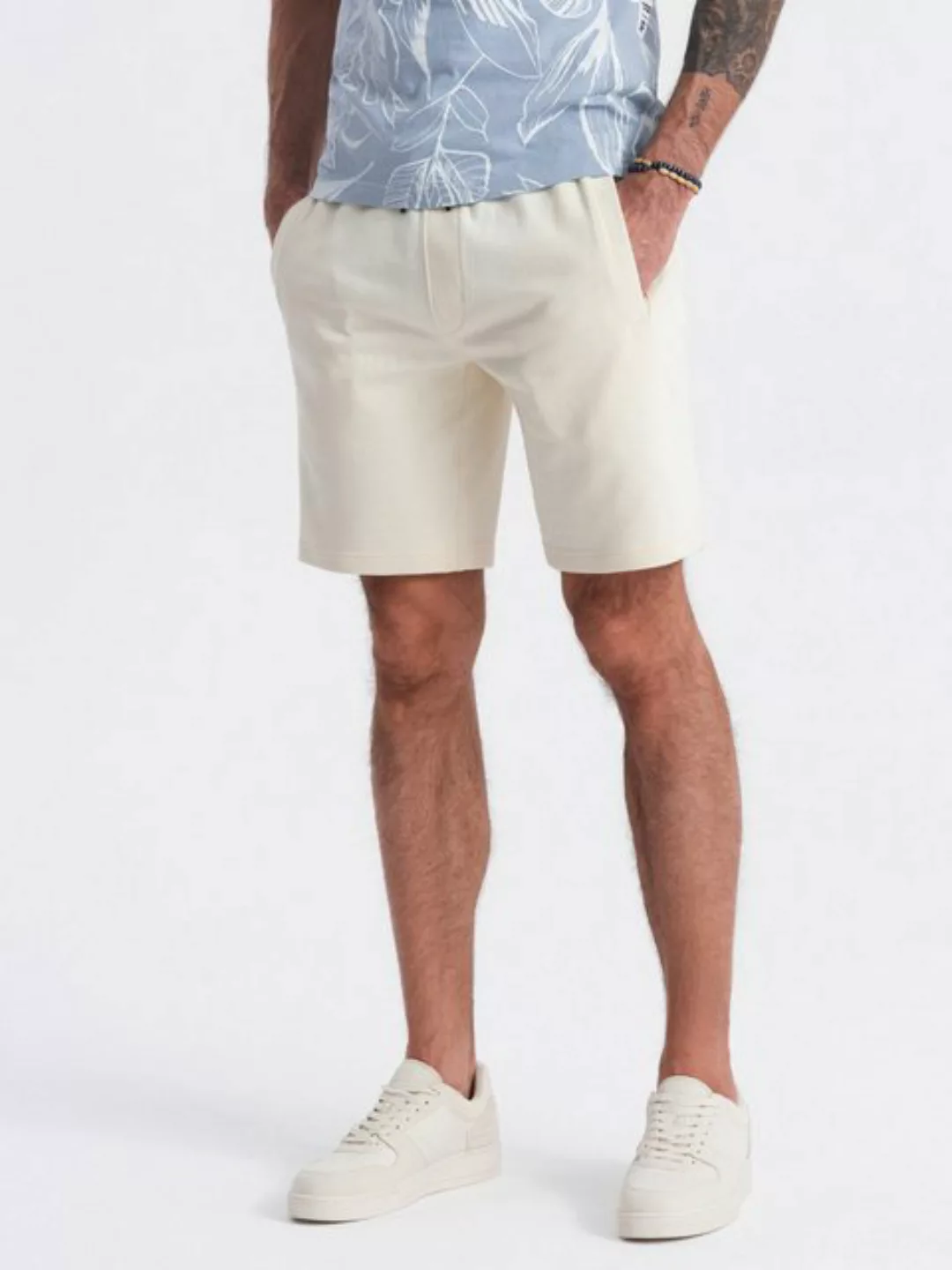 OMBRE Sweatshorts Herrenshorts aus Strick mit Kordelzug in der Taille und T günstig online kaufen