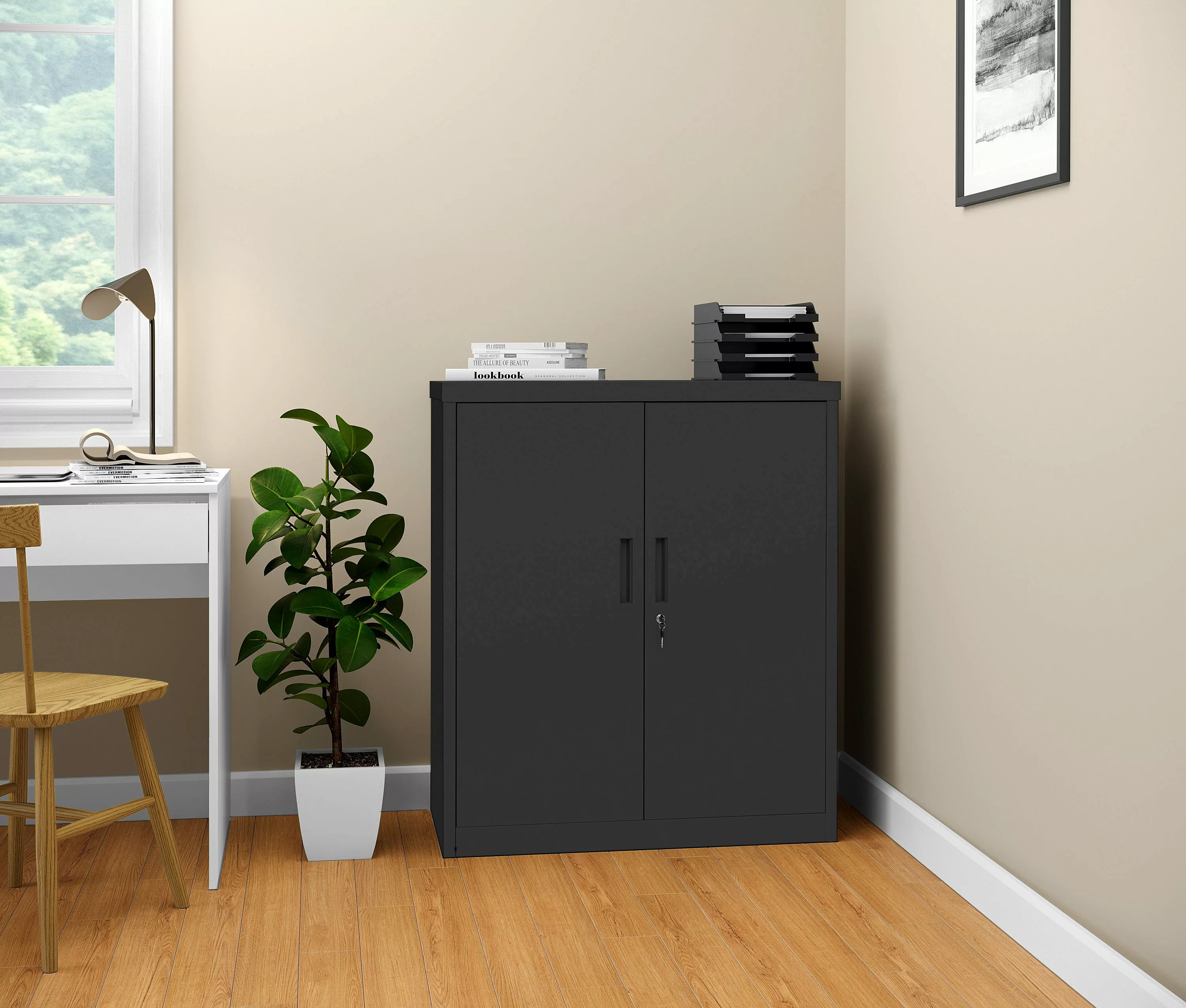 STEELSØN Aktenschrank Regulus (schwarz, ohne Füße) günstig online kaufen