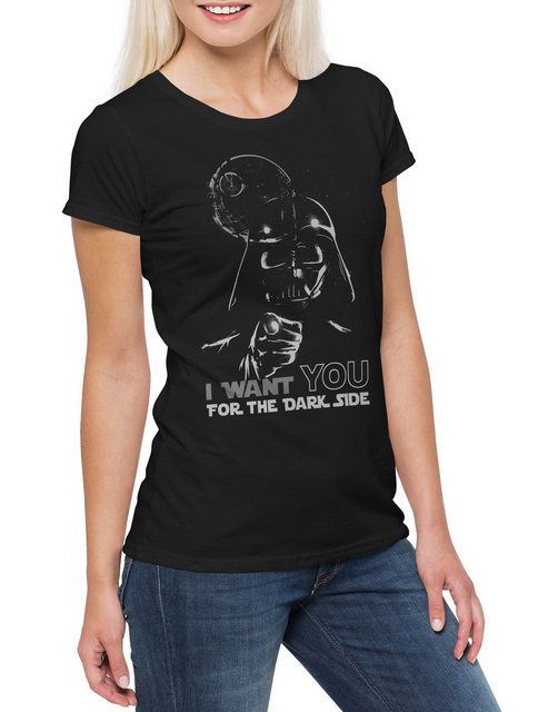 Urban Backwoods Print-Shirt I Want You For The Dark Side Damen T-Shirt Dart günstig online kaufen