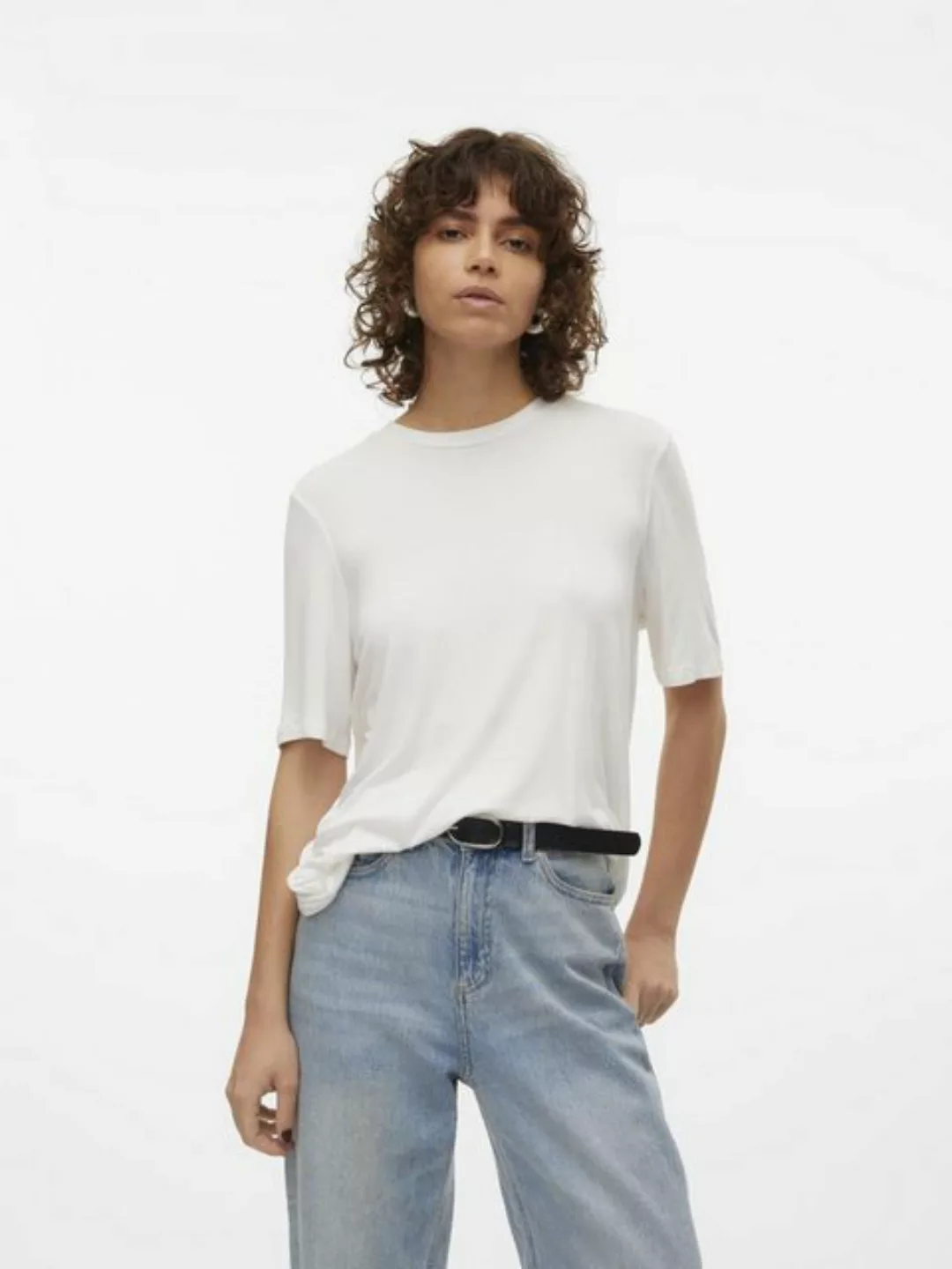 Vero Moda T-Shirt ALBERTE (1-tlg) Plain/ohne Details günstig online kaufen