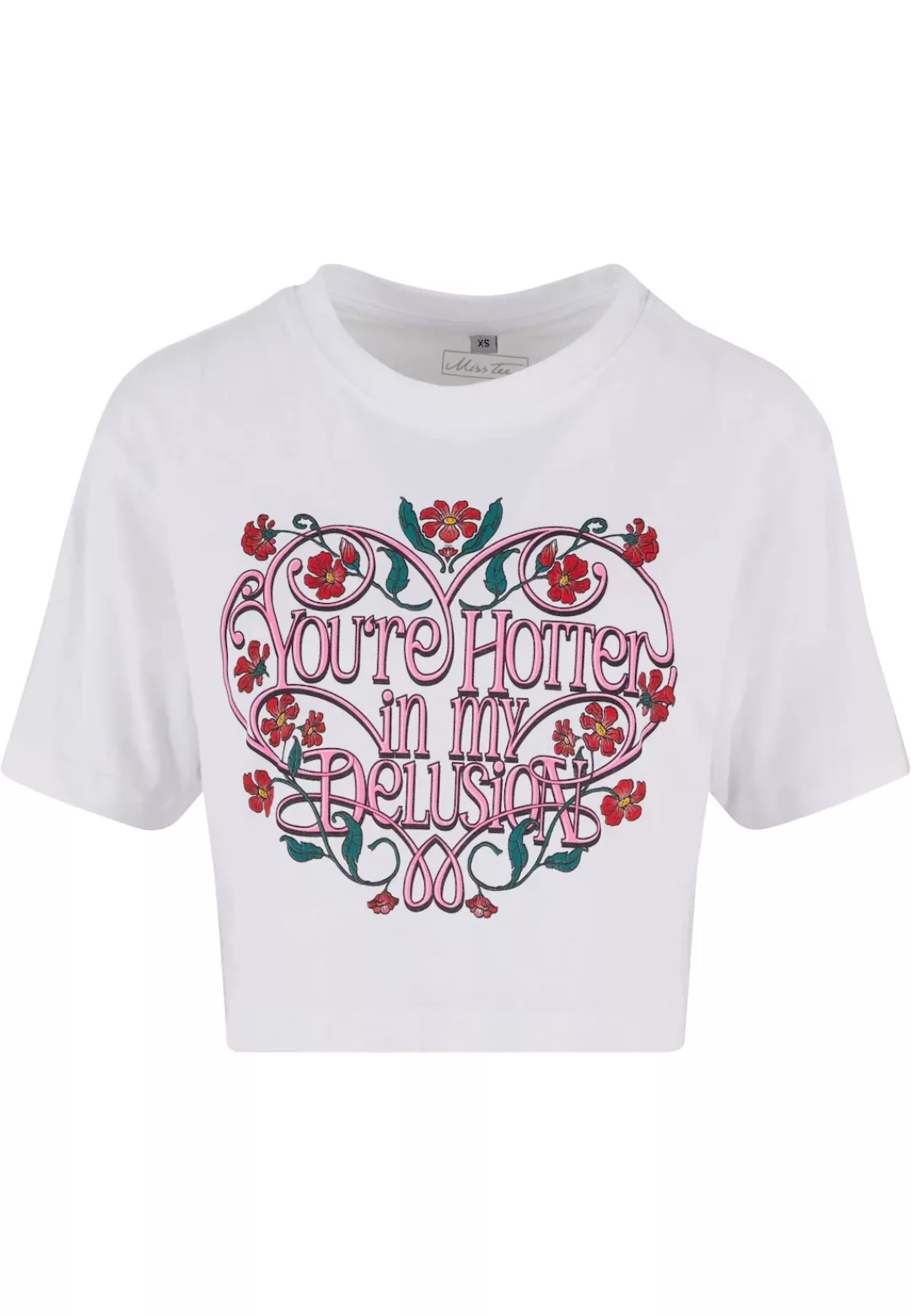 Miss Tee T-Shirt "Miss Tee Damen Hotter Delusion Ladies Short Overized Tee" günstig online kaufen