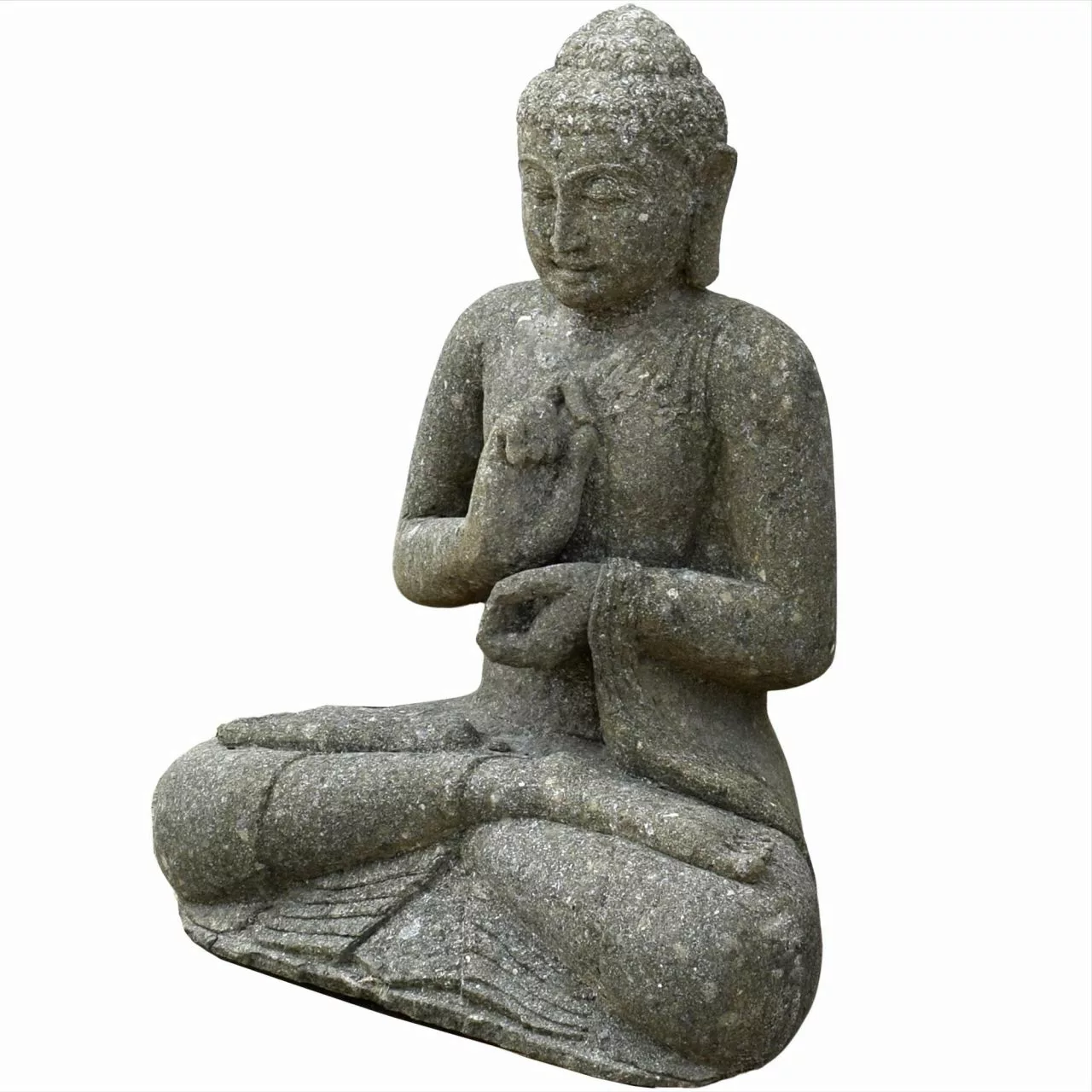 Naturstein Skulptur Sitzender Buddha Nadiad günstig online kaufen