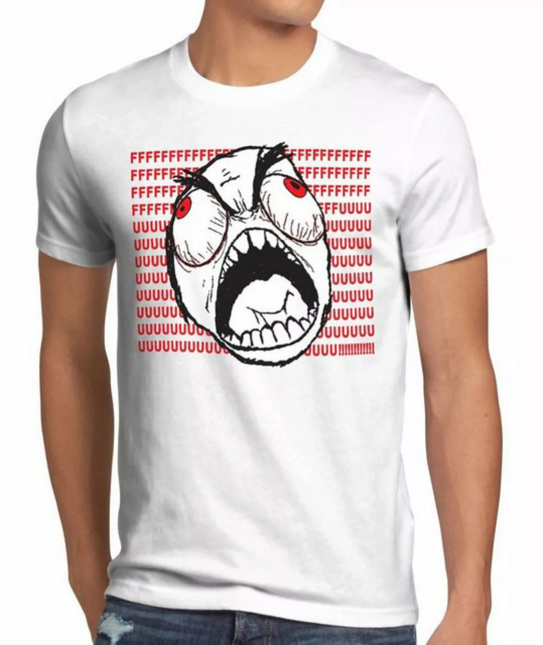 style3 Print-Shirt Herren T-Shirt Rage Trollface Comic Rageguy Facebook Mem günstig online kaufen