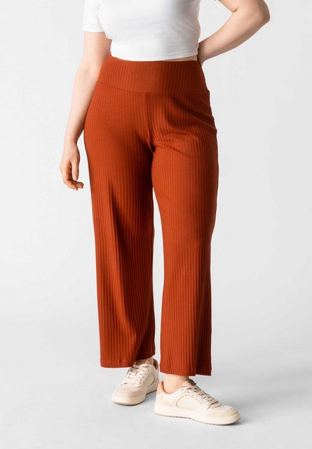 Les Lunes Stoffhose MICHELLE Rib Pants Wide Leg LENZING™ ECOVERO™ Viskose, günstig online kaufen