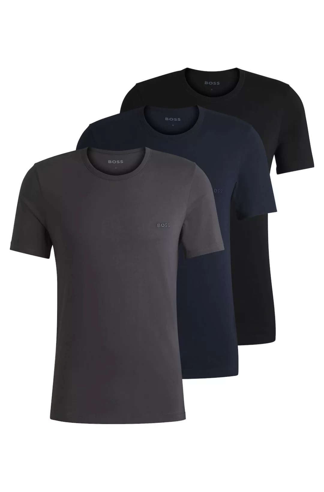 BOSS T-Shirt "Rundhals BOSS ONE x David Beckham", (Packung, 3 tlg., 3er-Pac günstig online kaufen