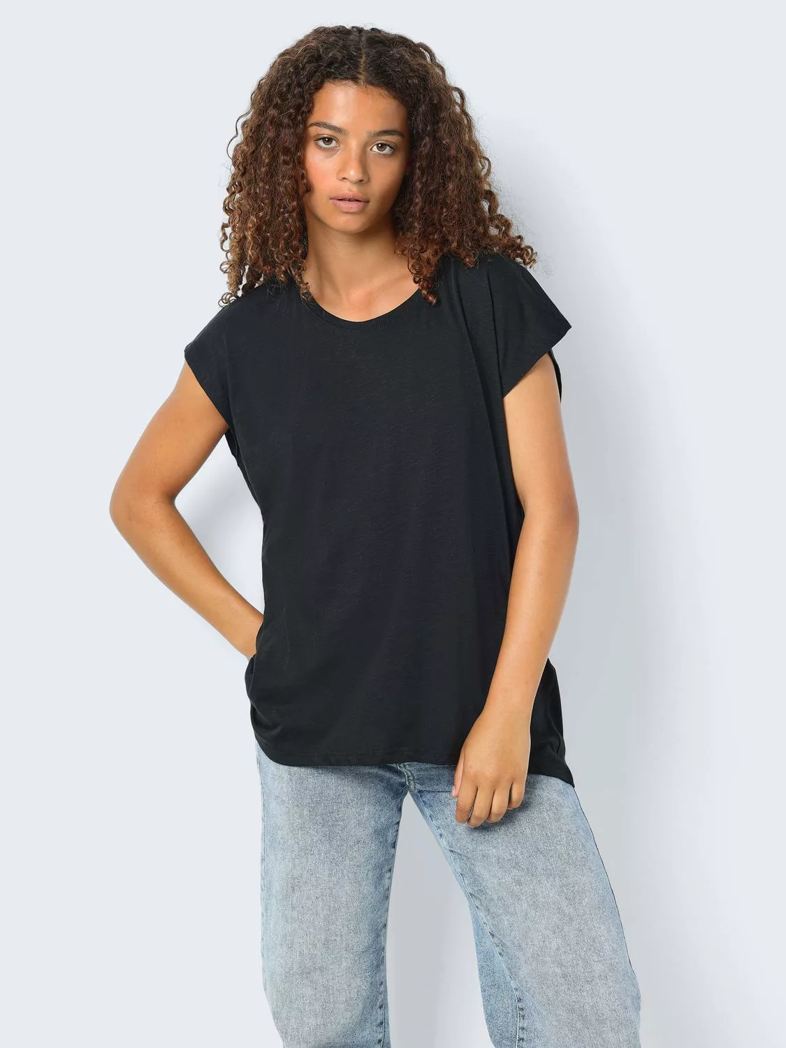 Noisy May Damen T-Shirt NMMATHILDE S/S LOOSE LONG günstig online kaufen