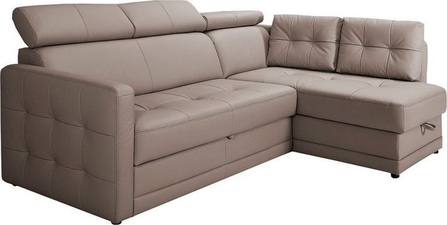 exxpo - sofa fashion Ecksofa "Arles, bequeme Federkernunterfederung, L-Form günstig online kaufen