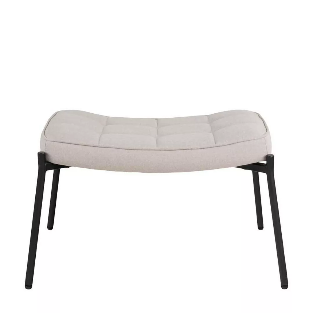 Fusshocker Beistellhocker im Skandi Design in Beige günstig online kaufen