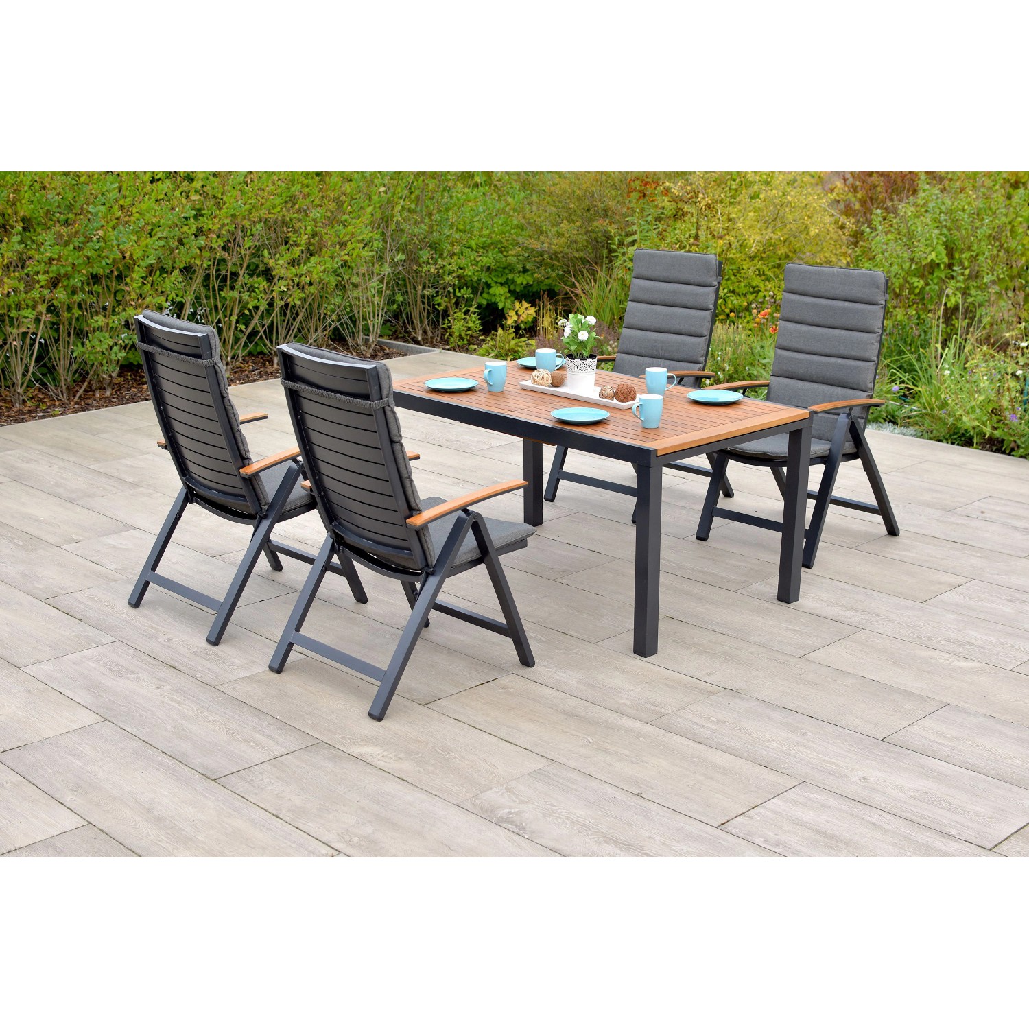 Merxx Astros Set 9-tlg. Gartentisch Ausziehbar 150/200 x 90 cm günstig online kaufen