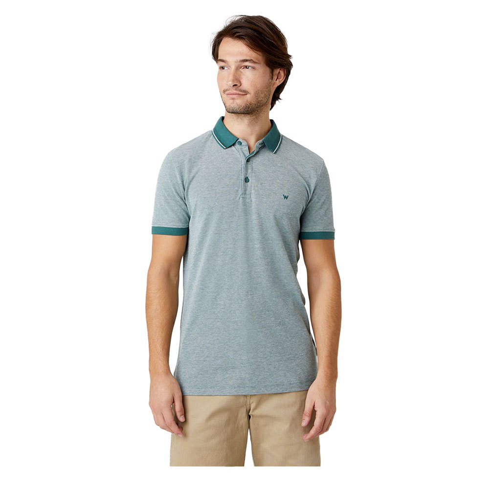 Wrangler Refined Kurzarm-poloshirt S Mallard Green günstig online kaufen