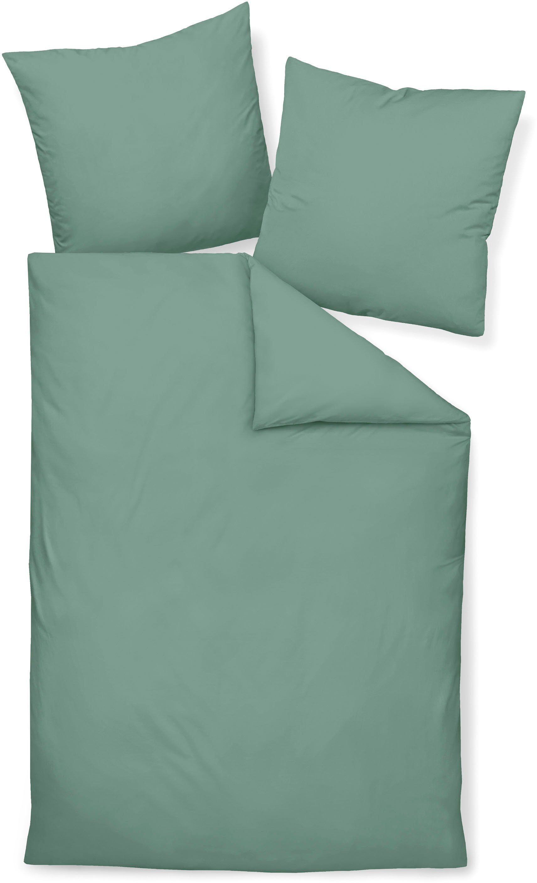 Janine Bettwäsche »Colors 31001«, (2 tlg.), in Mako Satin Qualität aus 100% günstig online kaufen