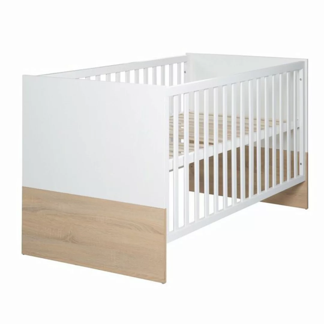 roba® Babybett Gabriella 70 x 140 cm, Gitterbett höhenverstellbar, umbaubar günstig online kaufen