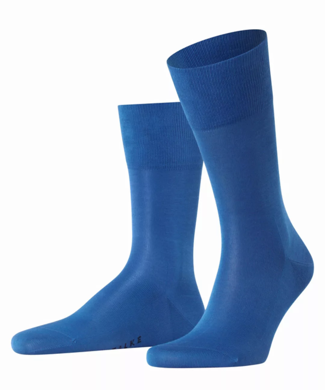FALKE Tiago Herren Socken, 45-46, Blau, Uni, Baumwolle, 14662-605506 günstig online kaufen