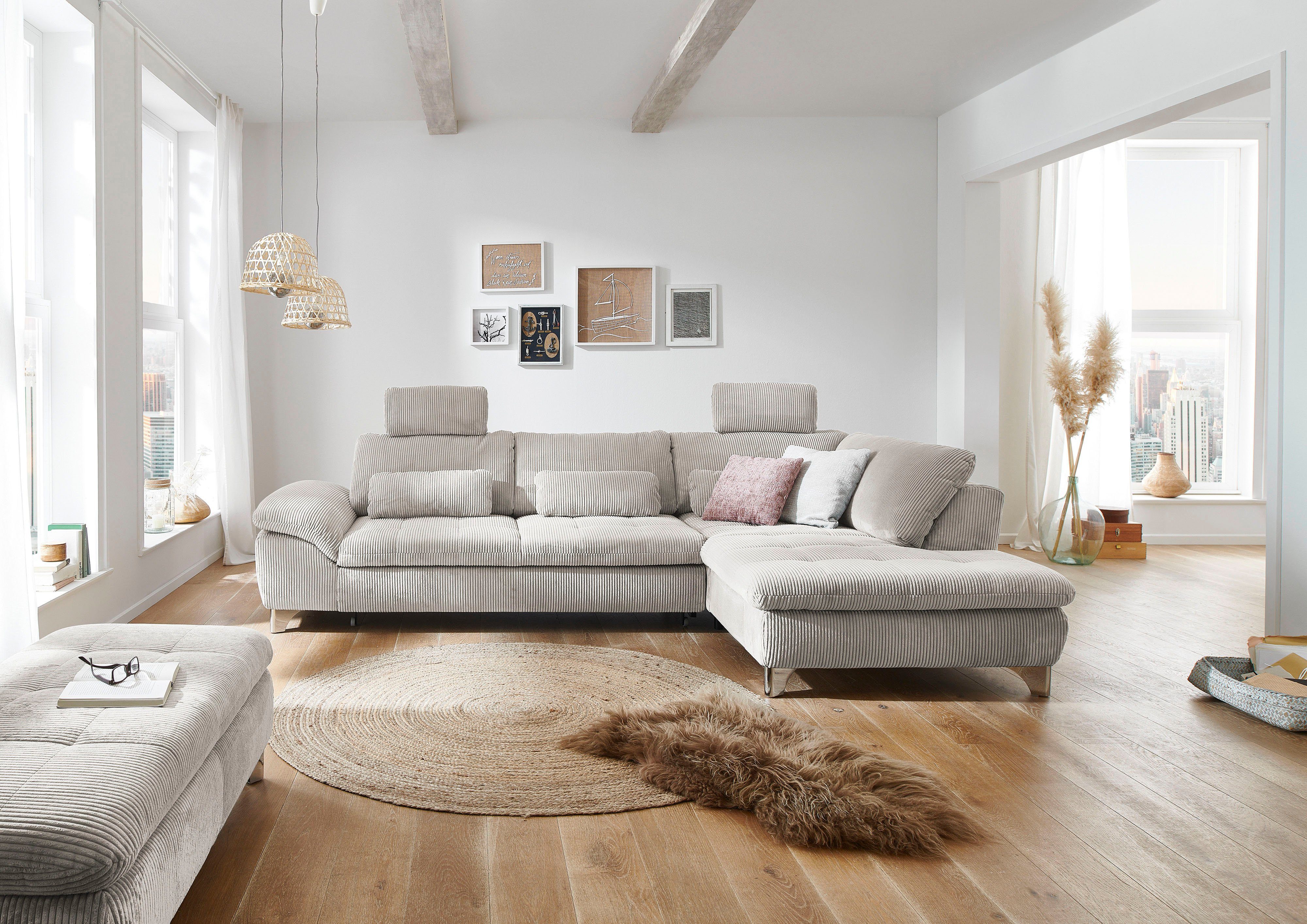 Die PlanBar Ecksofa "MP-IN14007 L-Form", wahlweise mit Bettfunktion und ver günstig online kaufen