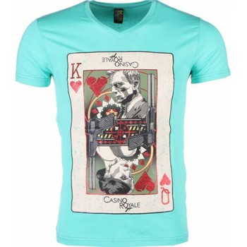 Local Fanatic  T-Shirt James Bond Casino Royale Print Grun günstig online kaufen