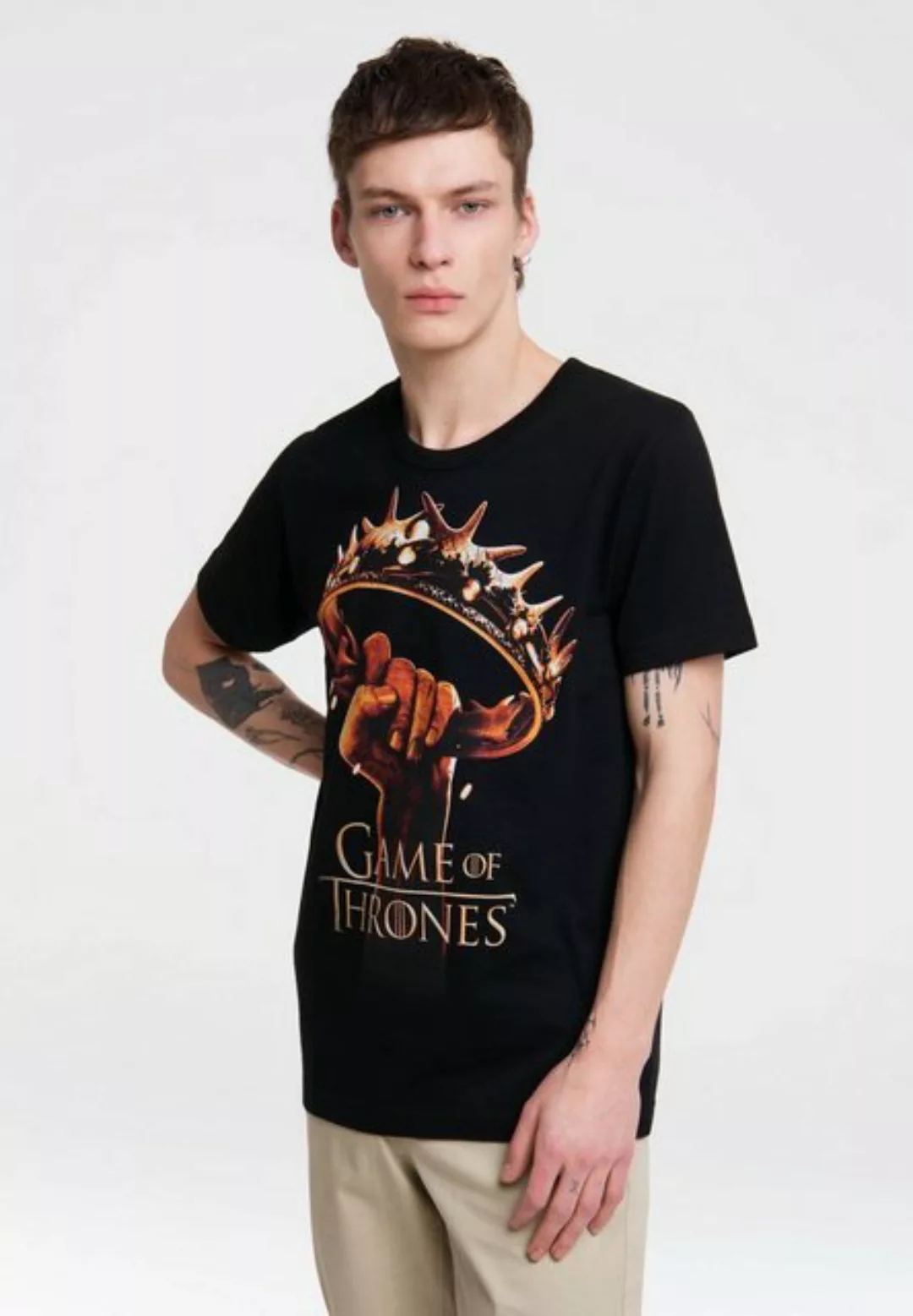 LOGOSHIRT T-Shirt "Game of Thrones - Krone", mit Game Of Thrones-Frontprint günstig online kaufen