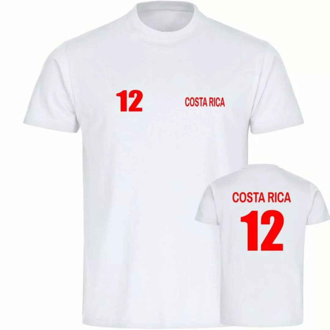 multifanshop T-Shirt Herren Costa Rica - Trikot 12 - Männer günstig online kaufen