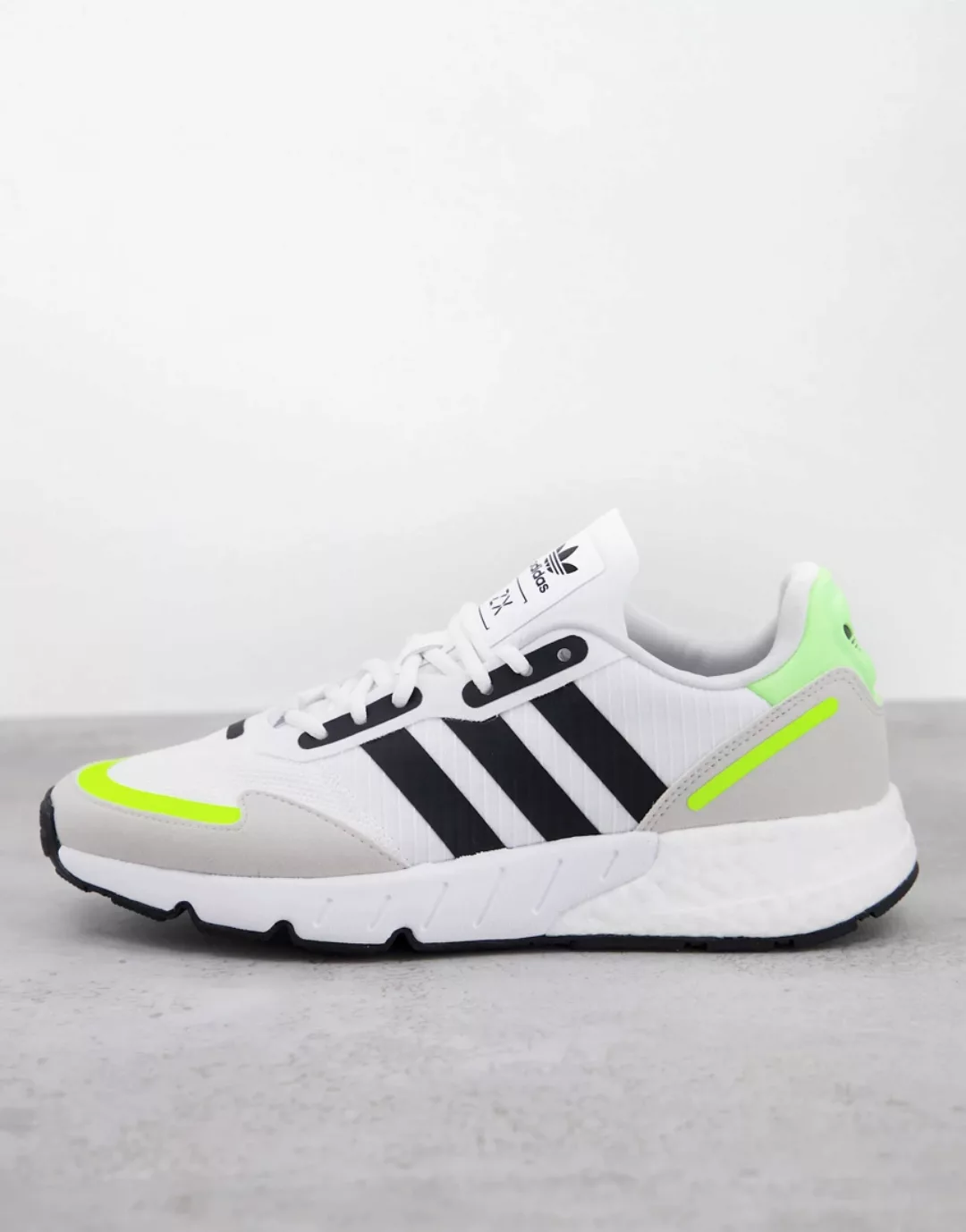 adidas Originals – ZX 1K Boost – Sneaker in Weiß und Schwarz günstig online kaufen