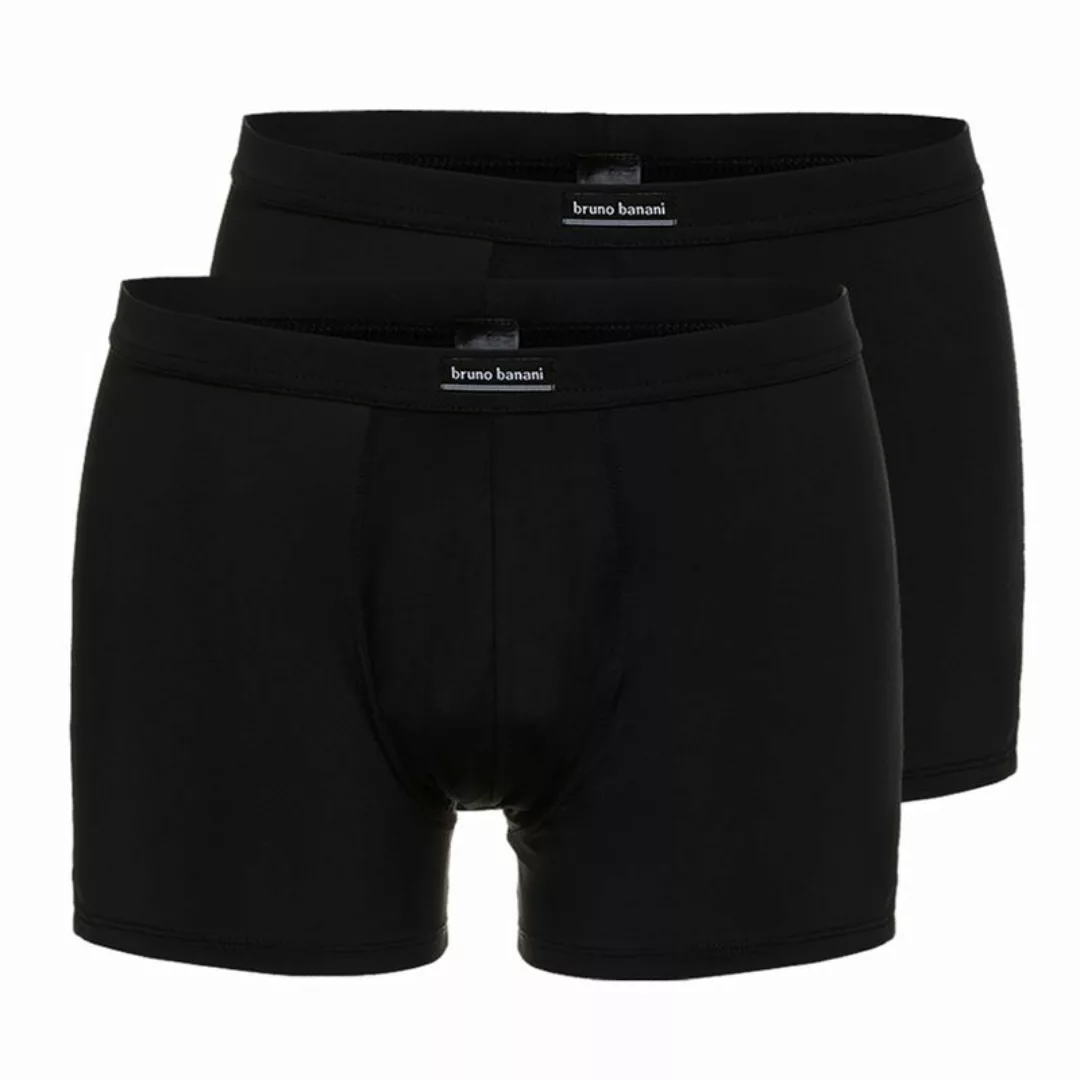 Bruno Banani Herren Boxershorts, 2er Pack - Micro Simply Schwarz S günstig online kaufen