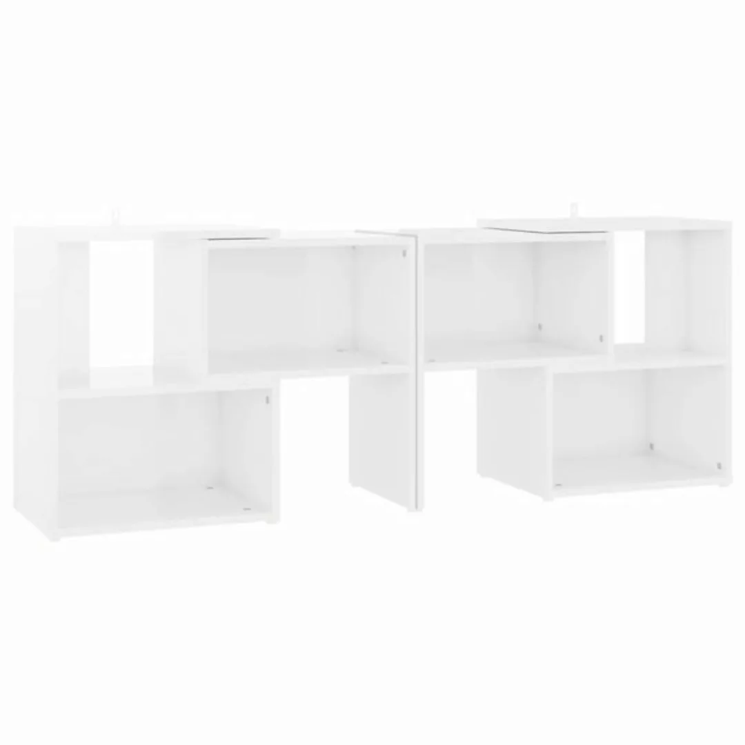 Tv-schrank Hochglanz-weiß 104x30x52 Cm Spanplatte günstig online kaufen