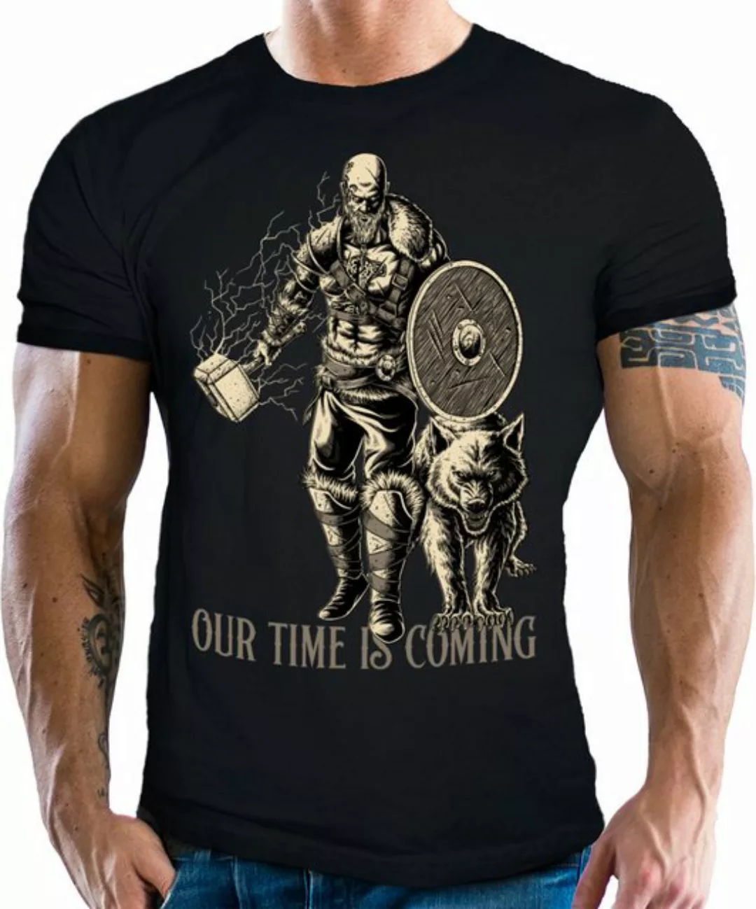LOBO NEGRO® T-Shirt für den Wikinger Fan: Our Time is Coming günstig online kaufen