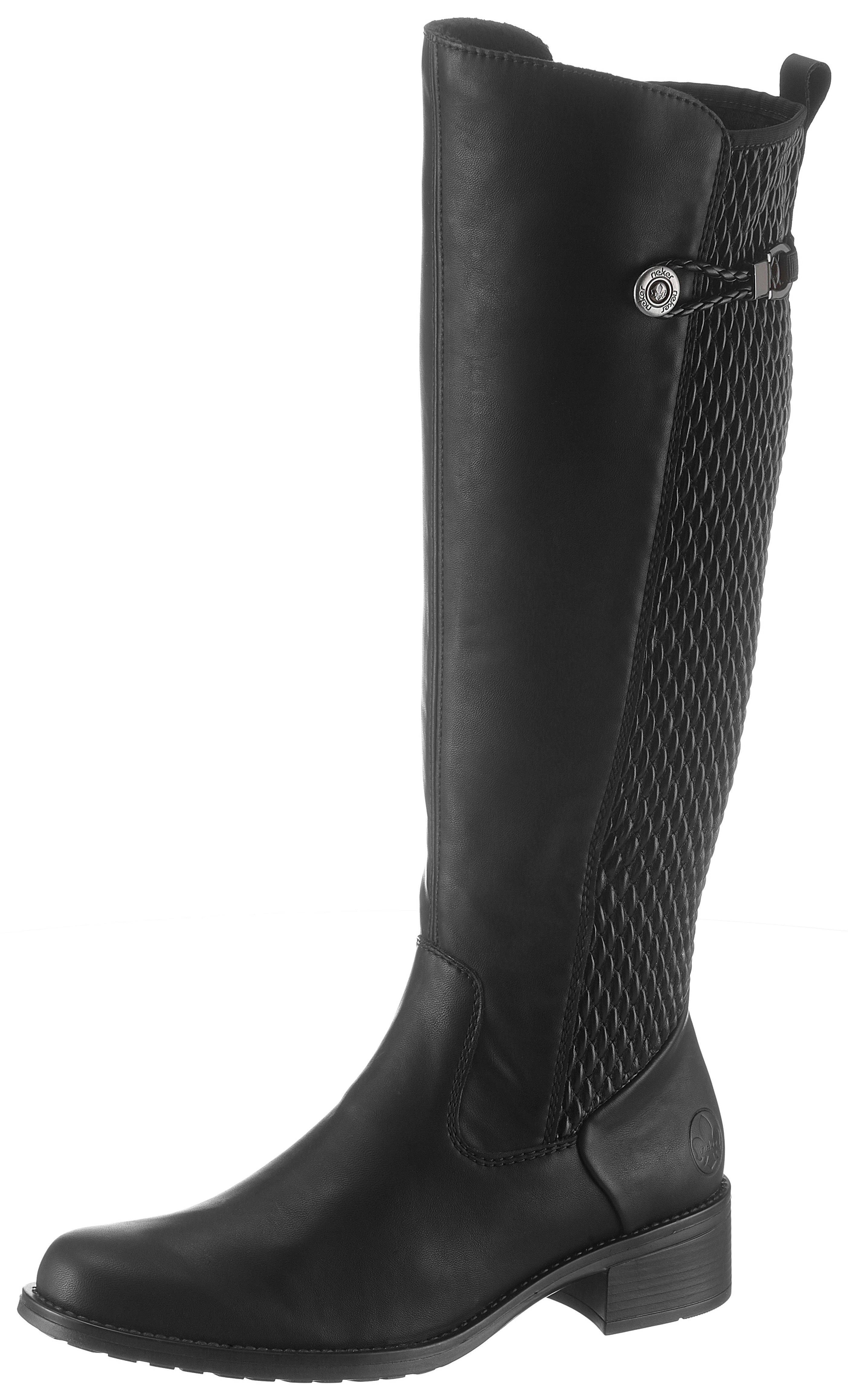 Rieker Stiefel, Langschaftstiefel, Blockabsatz, Stretch, mit günstig online kaufen