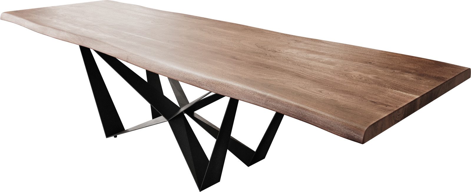 DELIFE Esstisch Edge, Akazie Braun 300x100 günstig online kaufen